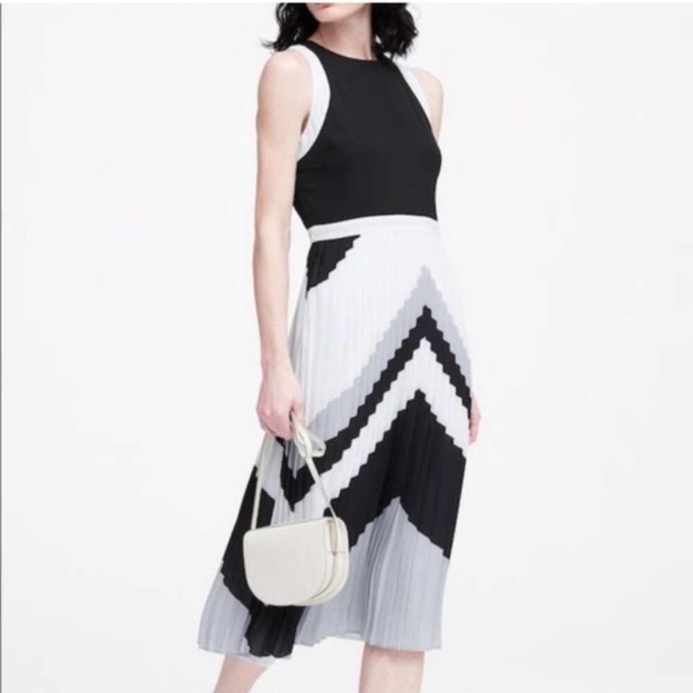 Banana Republic Chevron A-Line Dress